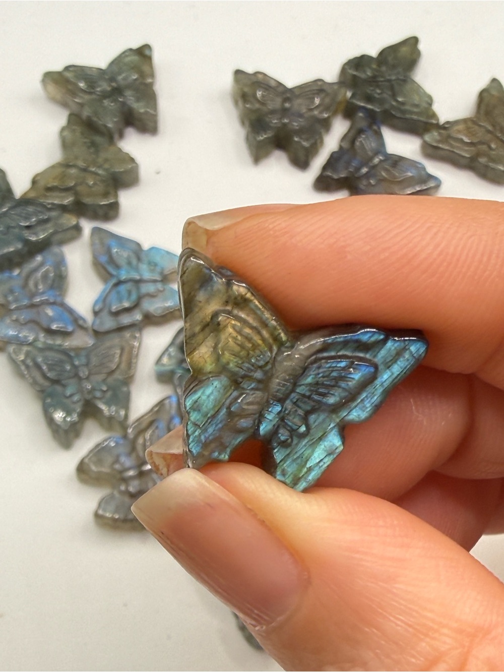 Mini Labradorite Butterflies - Picture 5 of 8